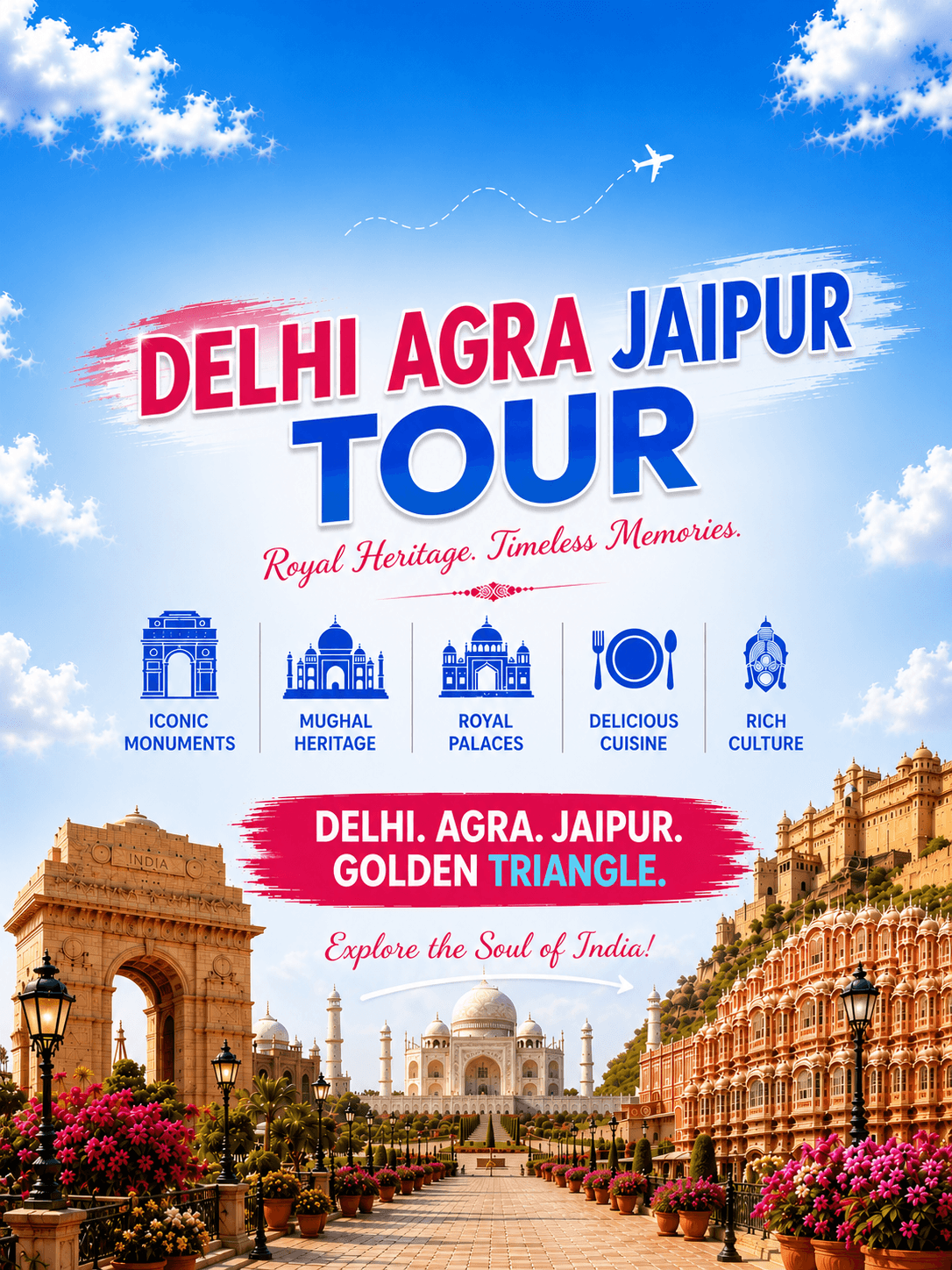 Golden Triangle tour package from Nepal